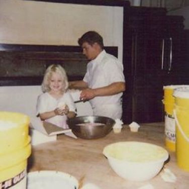 Steve and his daughter, Lisa, working at the Streator location